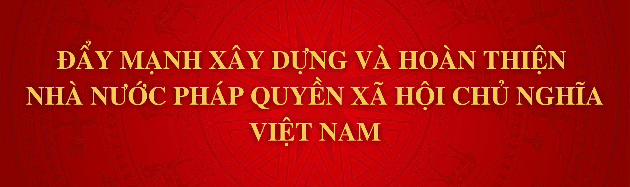 Đẩy mạnh xây dựng và hoàn thiện Nhà nước pháp quyền xã hội chủ nghĩa Việt Nam