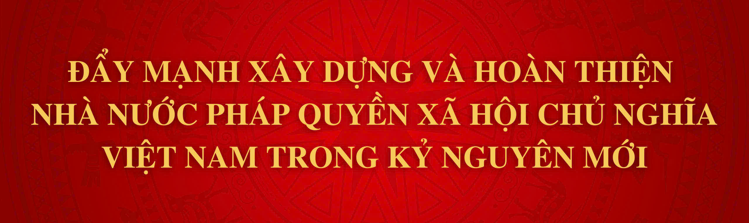 Đẩy mạnh xây dựng và hoàn thiện Nhà nước pháp quyền xã hội chủ nghĩa Việt Nam trong kỷ nguyên mới