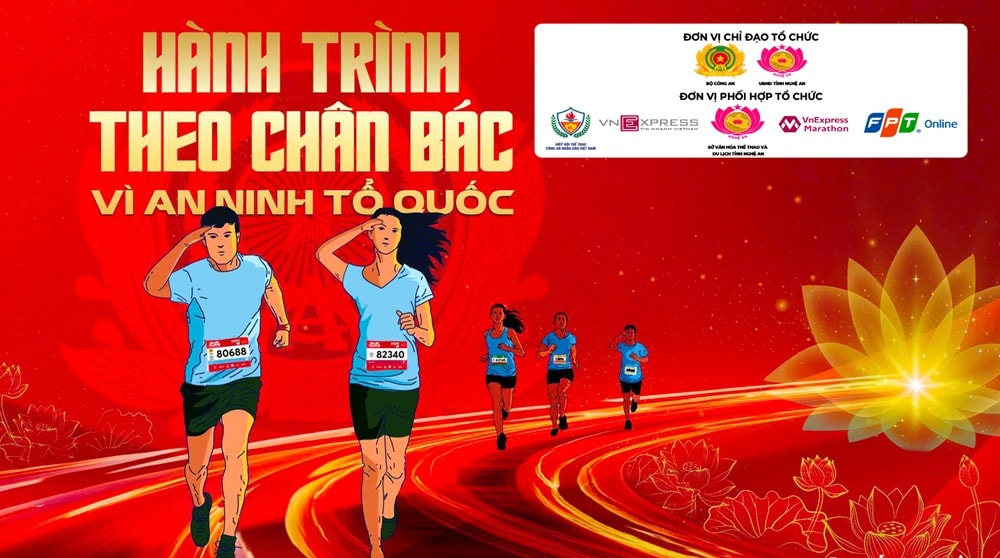 Hơn 3.000 vận động viên tham gia giải chạy 'Hành trình theo chân Bác – Vì an ninh Tổ quốc'