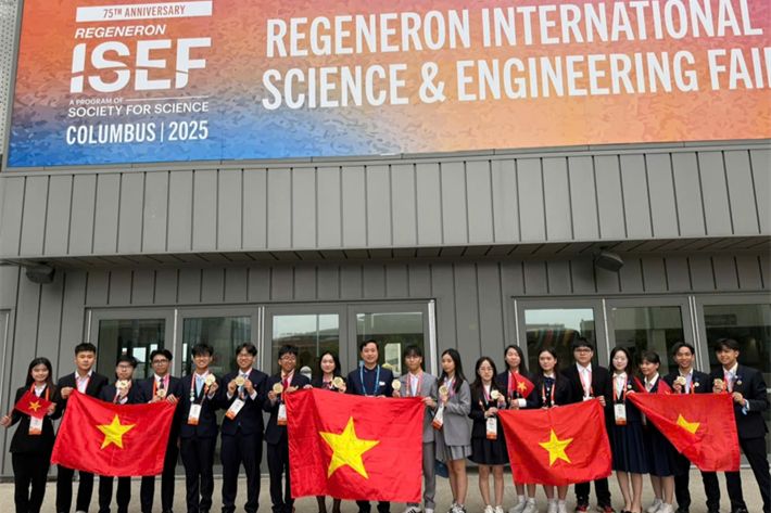 Kỷ lục của học sinh Việt Nam tại Hội thi Khoa học kỹ thuật quốc tế 2025