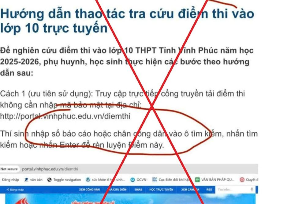 Thí sinh cần cảnh giác với tin giả khi tra cứu điểm thi lớp 10