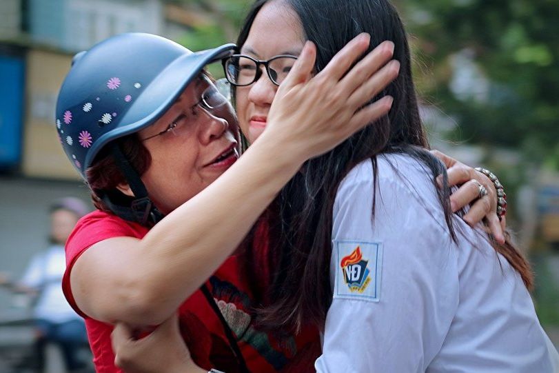 Gia đình - “điểm tựa” giúp học sinh cuối cấp giảm áp lực thi cử
