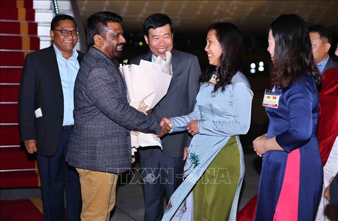 Tổng thống Sri Lanka Anura Kumara Dissanayaka bắt đầu thăm cấp Nhà nước đến Việt Nam