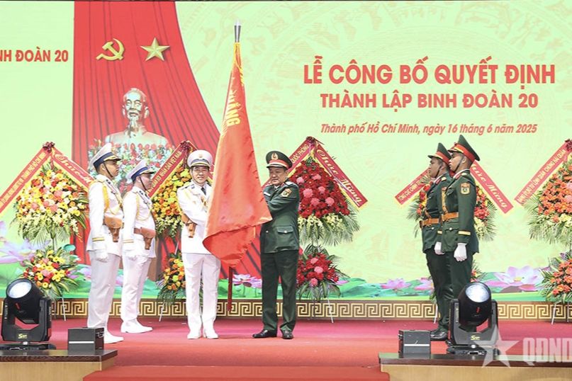 Công bố Quyết định thành lập Binh đoàn 20