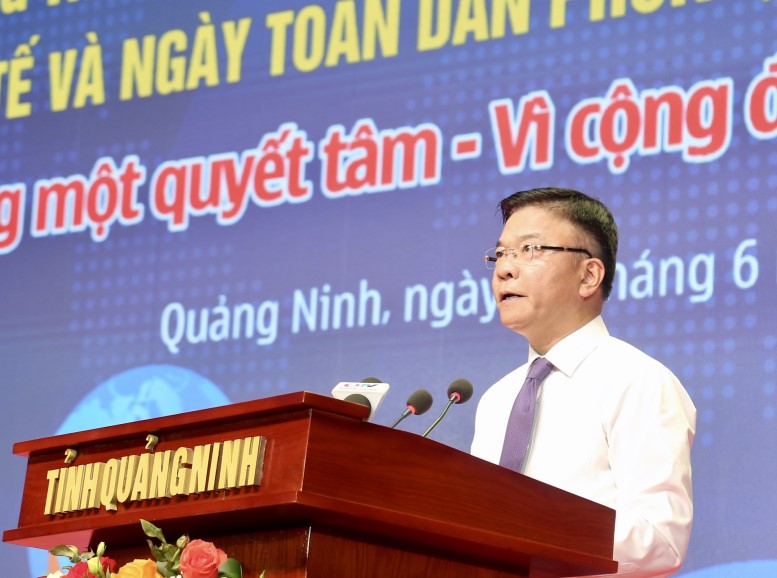 Phó Thủ tướng Lê Thành Long dự mít tinh Tháng hành động phòng, chống ma túy tại Quảng Ninh