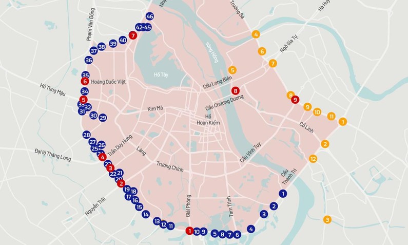 87 trạm thu phí vào nội đô Hà Nội dự kiến thu phí mức giá cao nhất 100.000 đồng/lượt.
