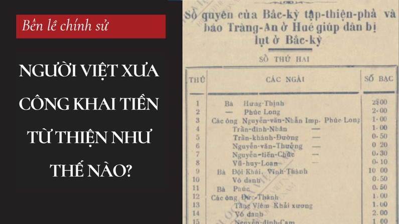 Bên lề chính sử: Người Việt xưa “sao kê” công khai tiền từ thiện như thế nào?