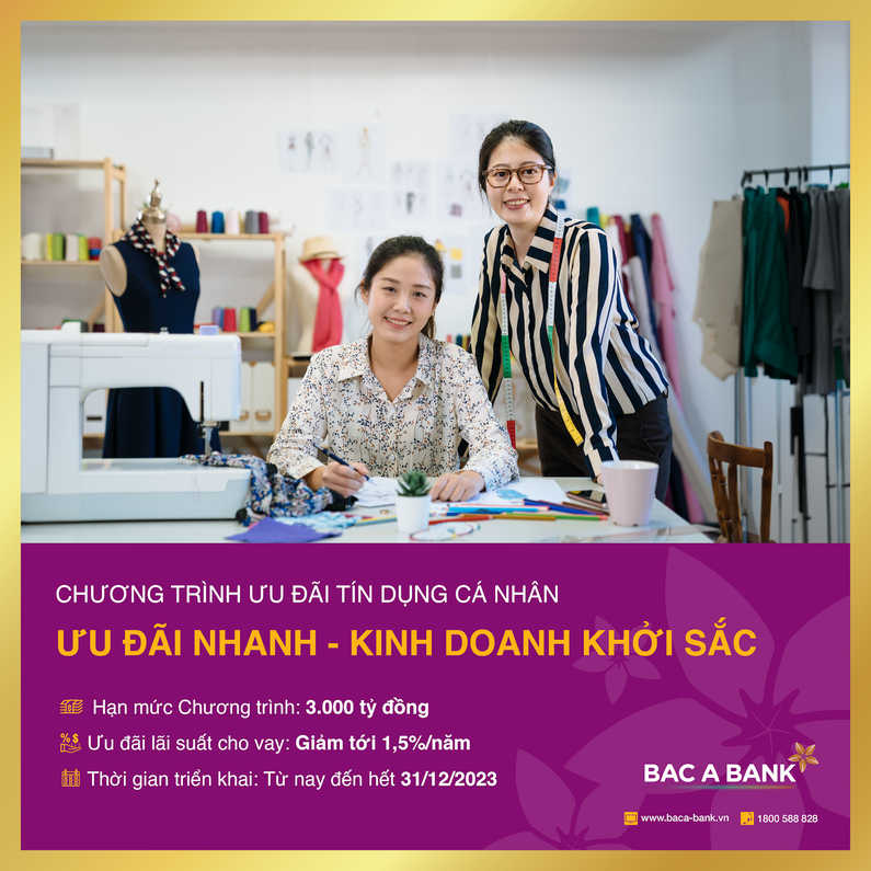 Giảm lãi suất vay, Bắc Á Bank "tiếp sức" khách hàng cá nhân phát triển kinh doanh