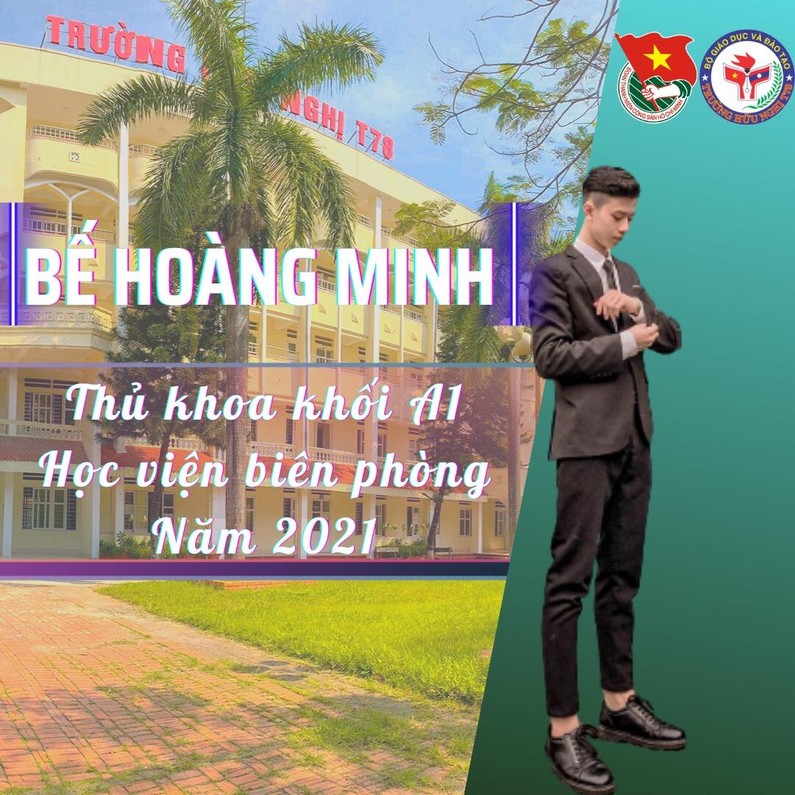 Em Bế Hoàng Minh thủ khoa khối A1 - Học viện Biên phòng