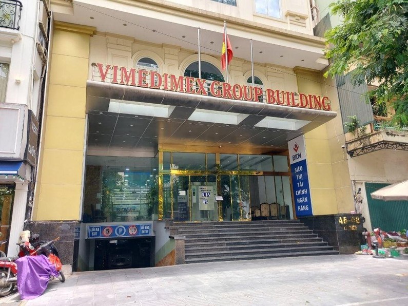 Công ty Cổ phần Y dược phẩm Vimedimex có trụ sở tại tầng 8 Tòa nhà Vimedimex Group