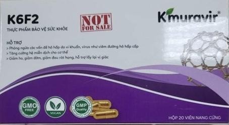 Bộ Y tế cảnh báo về sản phẩm K6F2 - Kmuravir® quảng cáo điều trị COVID-19, chưa được cấp phép