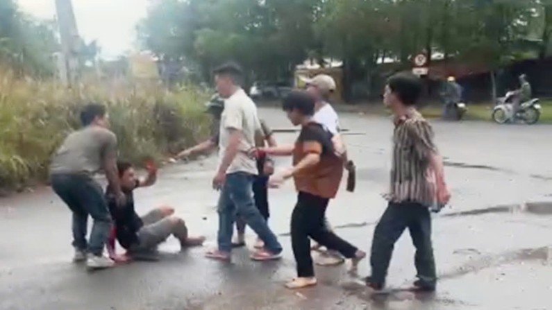 Hiện trường vụ việc.