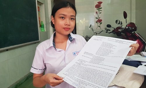 Ngân Giang sẽ được miễn học phí trong 4 năm học Đại học. Ảnh: Võ Thạnh