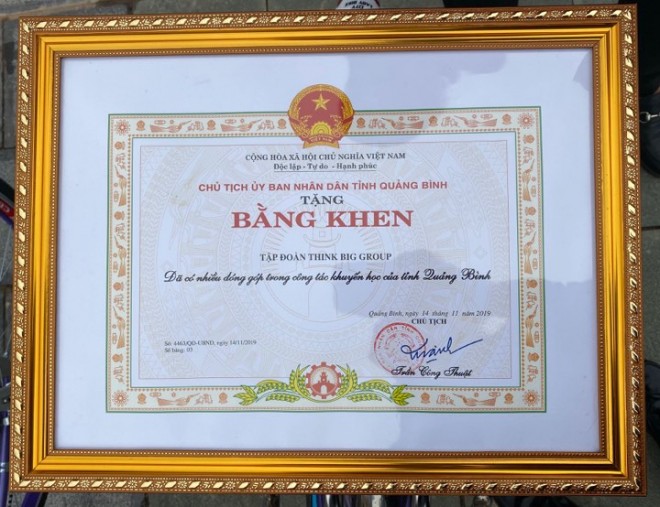 Tập đoàn Think Big Group, Lộc Sơn Hà Land và ACE tặng gần 1 tỷ đồng cho trẻ em nghèo tỉnh Quảng Bình - Ảnh 8