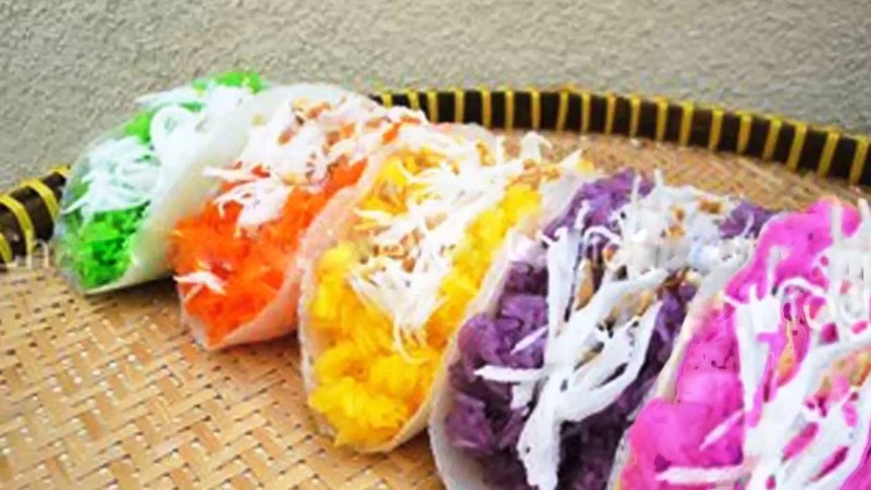 Kết quả hình ảnh cho Xôi ngũ sắc