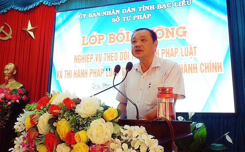 Bạc Liêu bồi dưỡng nghiệp vụ theo dõi thi hành pháp luật và xử lý vi phạm hành chính