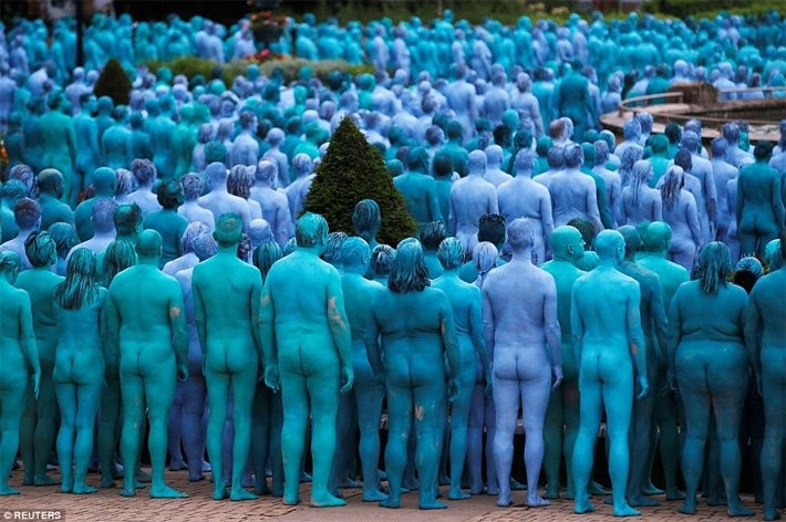 khỏa thân, nghệ thuật, Spencer Tunick, Hull, nghệ thuật sắp đặt khỏa thân, nghệ thuật, Spencer Tunick, Hull, nghệ thuật sắp đặt
