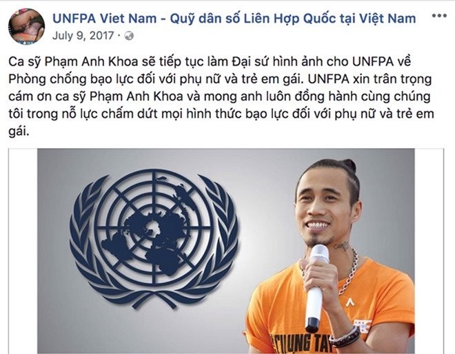 Quỹ Dân số Liên Hợp Quốc gỡ hình ảnh Phạm Anh Khoa trên facebook và website hình ảnh 1 quy dan so lien hop quoc go hinh anh pham anh khoa tren facebook va website hinh anh 1