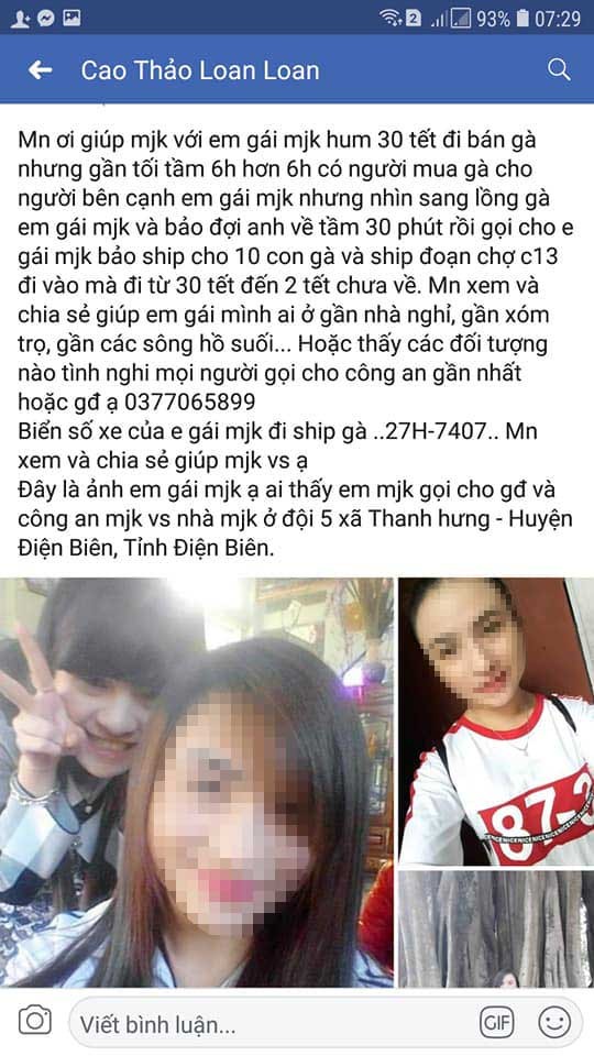 Phát hiện thi thể cô gái mất tích bí ẩn khi đi giao gà chiều 30 Tết hình ảnh 2 phat hien thi the co gai mat tich bi an khi di giao ga chieu 30 tet hinh anh 2