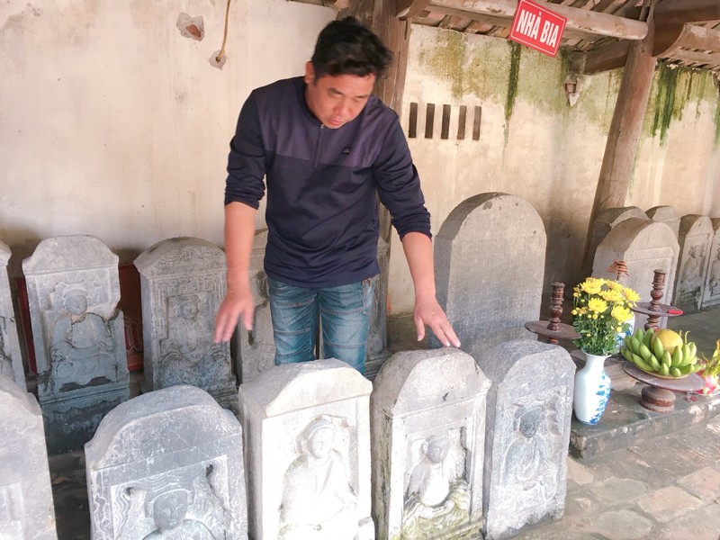  Ông Đỗ Xuân Suất, Trưởng thôn Cao Xá chia sẻ về ngôi chùa.