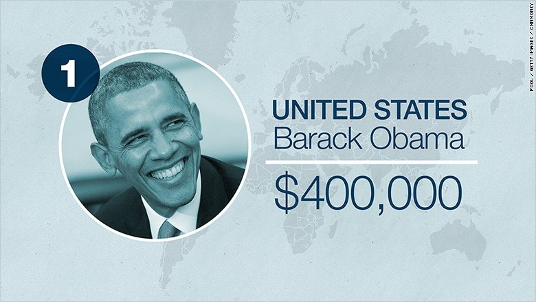 Lương Tổng thống Putin chỉ bằng 1/4 lương Tổng thống Obama