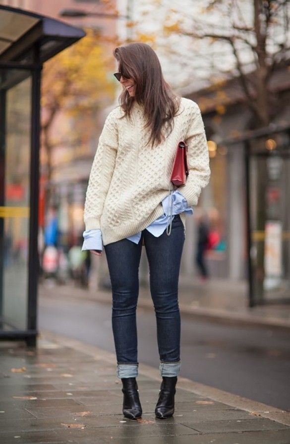Kết quả hình ảnh cho áo len oversize quần tây