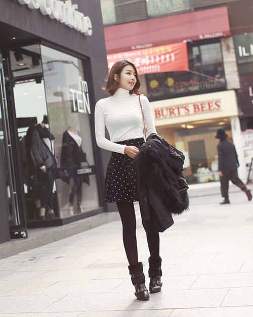 Kết quả hình ảnh cho mĩ áo len cổ lọ