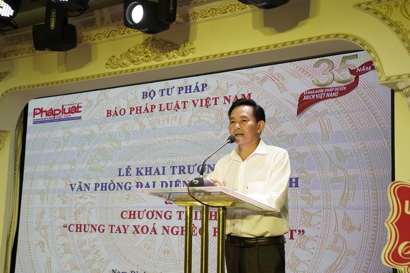 Trang trọng lễ khai trương Văn phòng Báo Pháp luật Việt Nam tại khu vực Nam Định