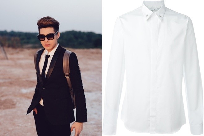 Bộ vest và áo sơ mi mà Noo Phước Thịnh khoác lên người trị giá khoảng 1.000 USD (hơn 22 triệu đồng).