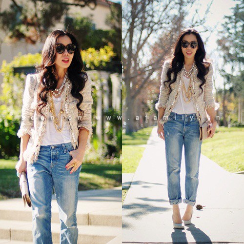 Kết quả hình ảnh cho quần jeans xắn gấu
