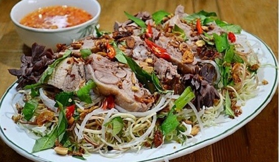 Kết quả hình ảnh cho Gỏi vịt bắp cải
