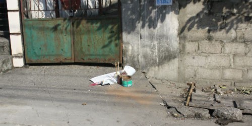 Hiện trường vụ nổ.