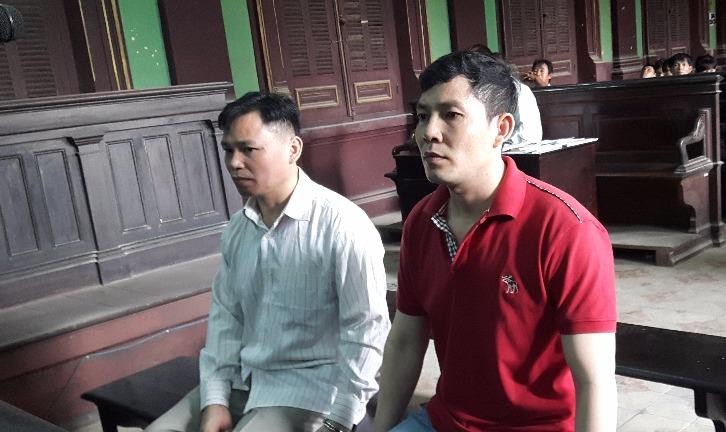 Các bị cáo tại phiên tòa.