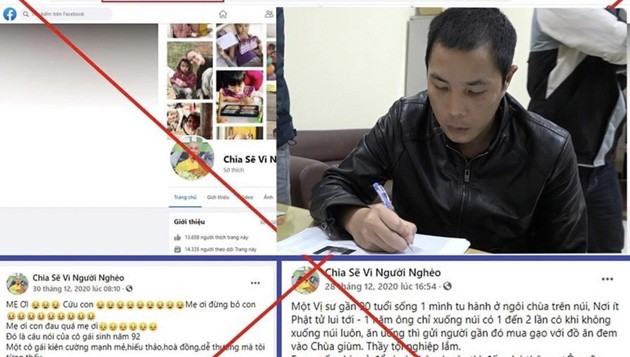 Nhiều trang fb mạo danh từ thiện.