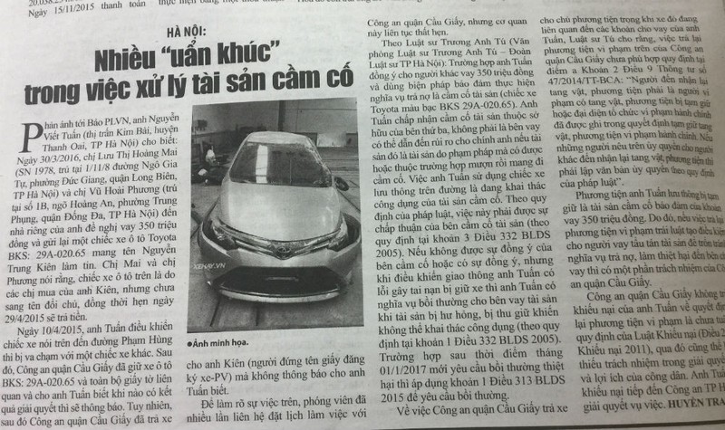 Vụ nhiều “uẩn khúc” trong việc xử lý tài sản cầm cố: Đã khởi tố bị can về tội “Lừa đảo chiếm đoạt tài sản”