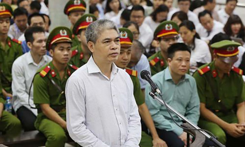 Bị cáo Nguyễn Xuân Sơn tại phiên tòa sơ thẩm
