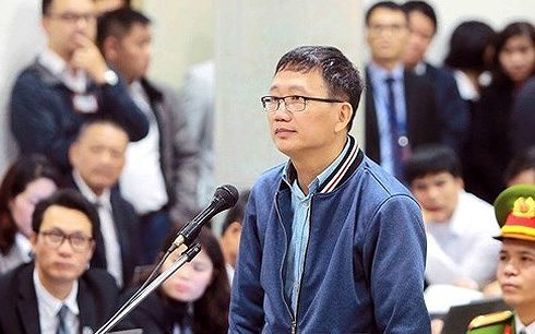 Bị cáo Trịnh Xuân Thanh tại tòa