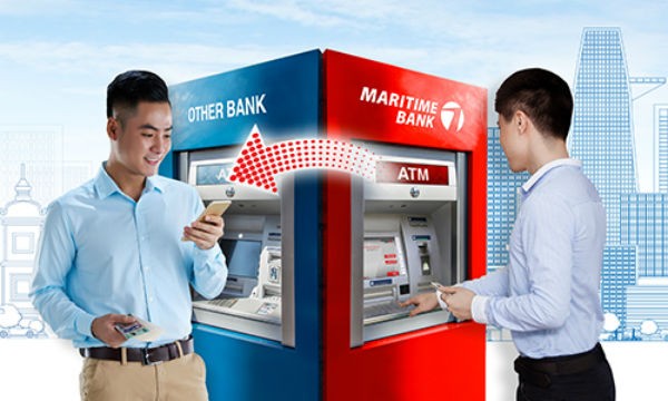 Khách hàng Maritime Bank có thể chuyển tiền nhanh 24/7 dịp Tết Nguyên đán qua ATM