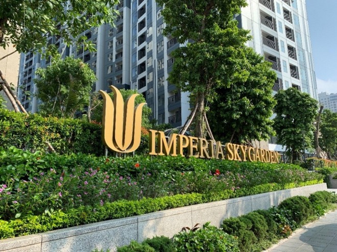 “Soi” dự án Imperia Sky Garden trước thời điểm chuẩn bị bàn giao - Ảnh 1
