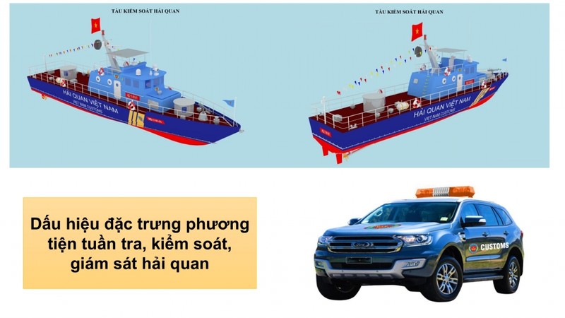 Nhận biết dấu hiệu đặc trưng của phương tiện tuần tra, kiểm soát, giám sát hải quan