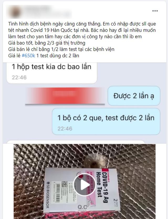 Nguy cơ từ kit test nhanh COVID-19 không rõ nguồn gốc ảnh 1