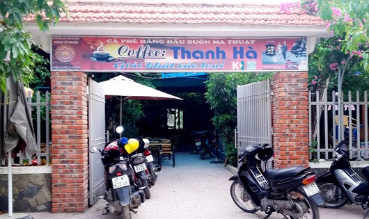 Quán cà phê nơi xảy ra vụ nổ súng khiến một người nhập viện