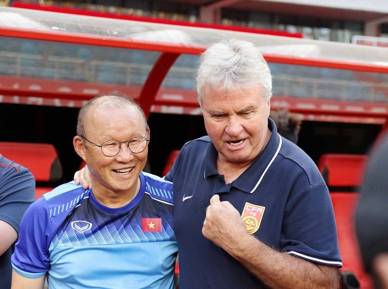 Park Hang- seo lại có cơ hội đấu trí với đồng nghiệp cũ Guus Hiddink