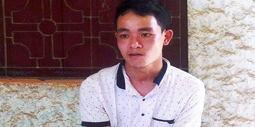Nghi phạm Hồ Chí Bảo tại cơ quan điều tra.