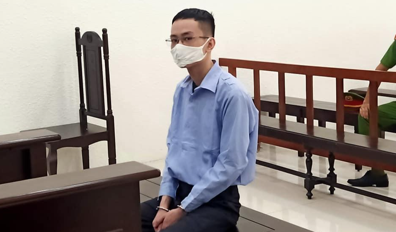 Bị cáo tại tòa.