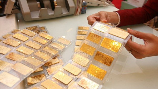 Giá vàng trong nước diễn biến tăng phù hợp với mức tăng của giá vàng quốc tế