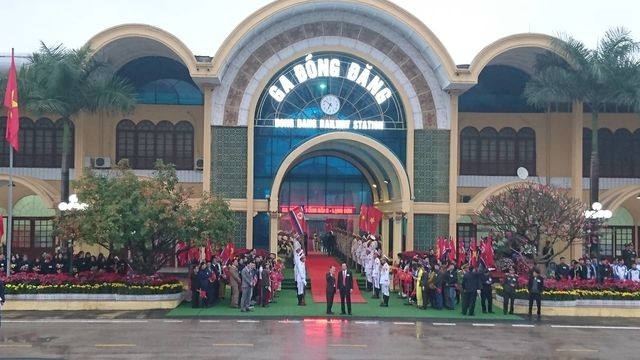 Đội an ninh Triều Tiên tới ga Đồng Đăng - 8 Đội an ninh Triều Tiên tới ga Đồng Đăng - 8