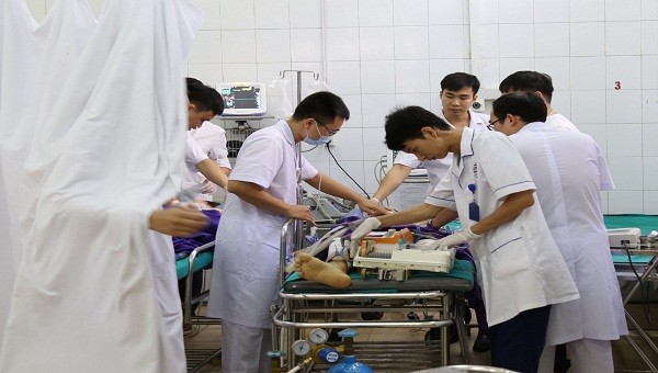 Nạn nhân đang được điều trị tích cực