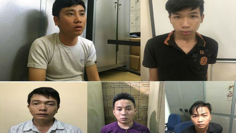 Năm đối tượng tại cơ quan điều tra