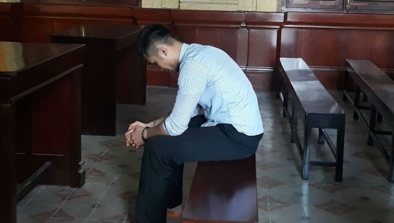 Bị cáo Lượm tại tòa.